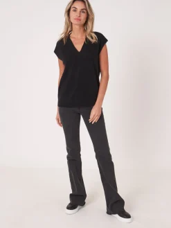 Armelloser Bio-Kaschmir-Pullover