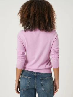 Basic Bio-Kaschmir-Pullover Mit Rundhalsausschnitt