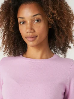 Basic Bio-Kaschmir-Pullover Mit Rundhalsausschnitt
