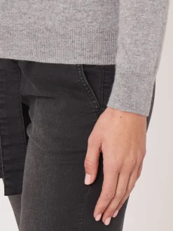 Basic Bio-Kaschmir-Pullover Mit Rundhalsausschnitt