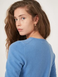 Basic Bio-Kaschmir-Pullover Mit Rundhalsausschnitt