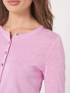 Basic Feinstrick-Strickjacke Aus Organischer Baumwollmischung