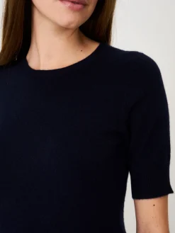 Basic Kurzarm-Pullover Aus Bio-Kaschmir