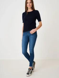 Basic Kurzarm-Pullover Aus Bio-Kaschmir