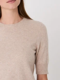 Basic Kurzarm-Pullover Aus Bio-Kaschmir