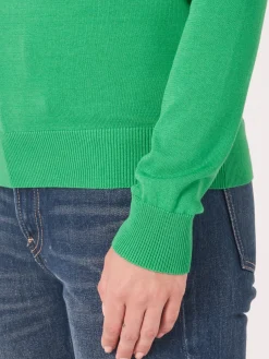 Basic Langarm-Pullover Aus Bio-Baumwollmischung