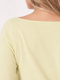 Basic Pullover Mit U-Boot-Ausschnitt Aus Bio-Kaschmir