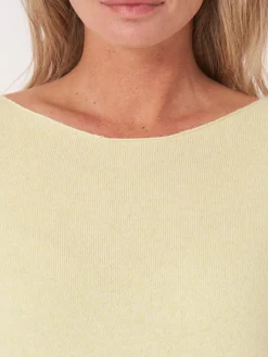 Basic Pullover Mit U-Boot-Ausschnitt Aus Bio-Kaschmir
