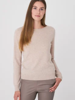 Basic Pullover Mit U-Boot-Ausschnitt Aus Bio-Kaschmir