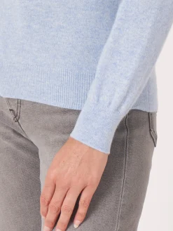 Basic Pullover Mit U-Boot-Ausschnitt Aus Bio-Kaschmir