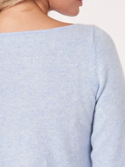 Basic Pullover Mit U-Boot-Ausschnitt Aus Bio-Kaschmir