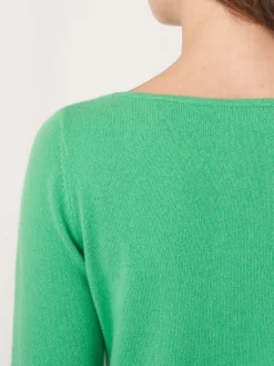 Basic Pullover Mit U-Boot-Ausschnitt Aus Bio-Kaschmir