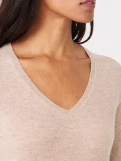 Basic Pullover Mit V-Ausschnitt Aus Bio-Kaschmir