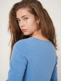 Basic Pullover Mit V-Ausschnitt Aus Bio-Kaschmir