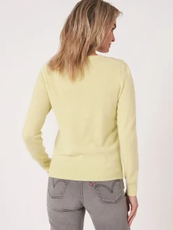 Basic Strickjacke Mit Rundhalsausschnitt Aus Bio-Kaschmir