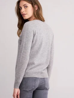 Basic Strickjacke Mit V-Ausschnitt Aus Bio-Kaschmir
