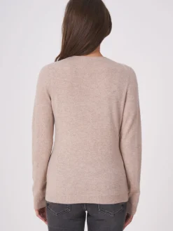 Basic Strickjacke Mit V-Ausschnitt Und Taschen