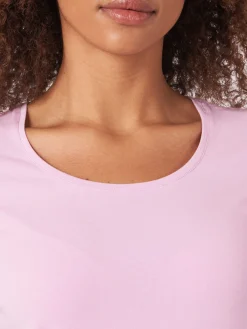 Basic T-Shirt Mit Rundhalsausschnitt Aus Baumwolle