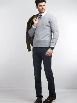 Basic V-Pullover Aus Kaschmir