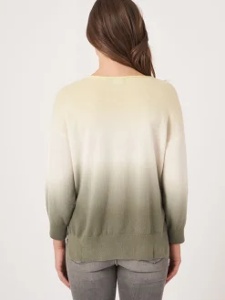 Bio-Kaschmir-Pullover Mit Dip-Dye-Druck