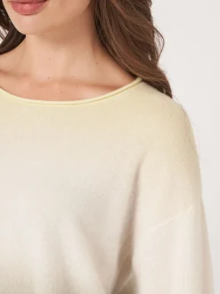 Bio-Kaschmir-Pullover Mit Dip-Dye-Druck