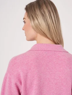 Bio-Kaschmir-Pullover Mit Polokragen Und Seitenschlitzen
