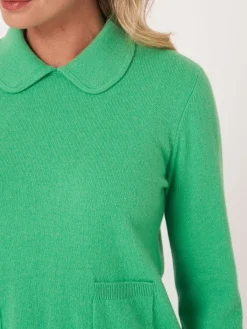 Bio-Kaschmir-Pullover Mit Rollkragen Und Vordertaschen