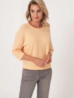 Bio-Kaschmir-Pullover Mit 3/4-Raglanarmeln