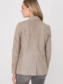 Blazer Aus Veloursleder
