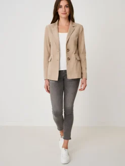 Blazer Aus Veloursleder