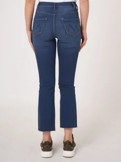 Bootcut Jeans Mit Fransen Am Saum