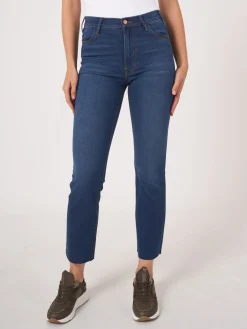 Bootcut Jeans Mit Fransen Am Saum