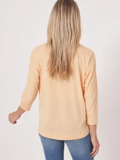 Fledermaus-Shirt Mit 3/4-Armeln