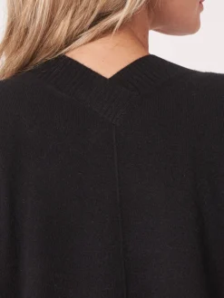 Gekurzte, Kastenformige Kaschmir-Strickjacke Mit Offener Vorderseite