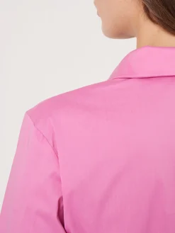 Gestuftes Hemdkleid Aus Baumwollmischung Mit Gurtel