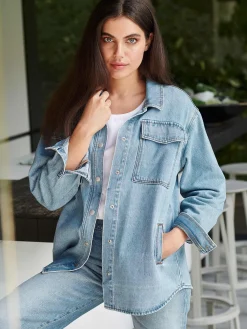 Hemdjacke Aus Denim
