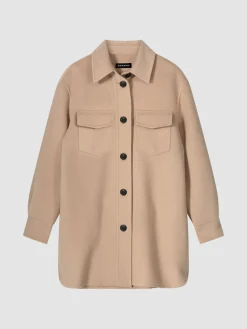 Hemdjacke Aus Wollmischung