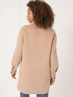 Hemdjacke Aus Wollmischung