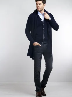 Herren-Strickjacke Mit V-Ausschnitt Aus Kaschmir