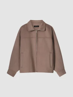 Jacke Aus Wollmischung Mit Zwei-Wege-Reisverschluss