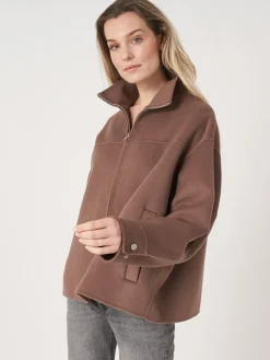 Jacke Aus Wollmischung Mit Zwei-Wege-Reisverschluss