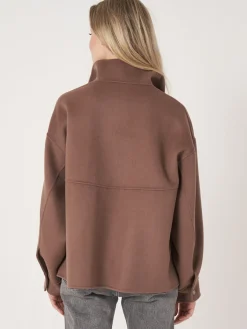 Jacke Aus Wollmischung Mit Zwei-Wege-Reisverschluss