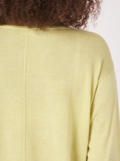 Kaschmir-Seidenmischung Pullover Mit V-Ausschnitt