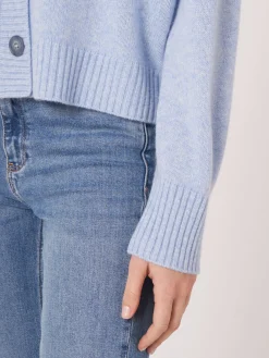 Kaschmir-Strickjacke Mit Raglanarmeln