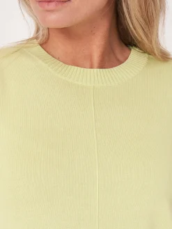 Kurzarm-Pullover Aus Baumwollmischung