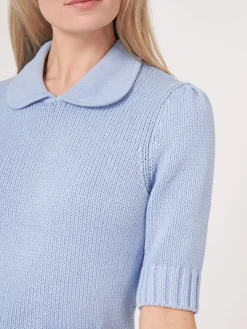 Kurzarm-Pullover Aus Größem Rippenstrick