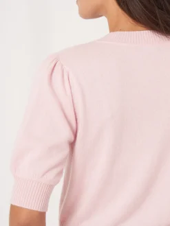Kurzarm-Pullover Aus Kaschmir-Seidenmischung