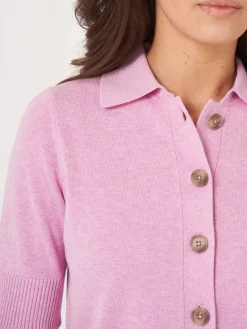 Kurzarm-Strickjacke Mit Rollkragen