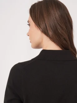 Kurzarm-Strickjacke Mit Rollkragen