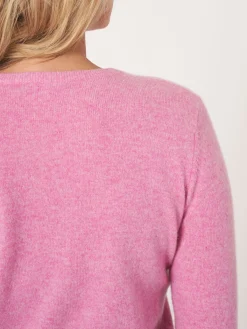 Kurzer Cardigan Mit Rundhalsausschnitt Aus Organischem Kaschmir